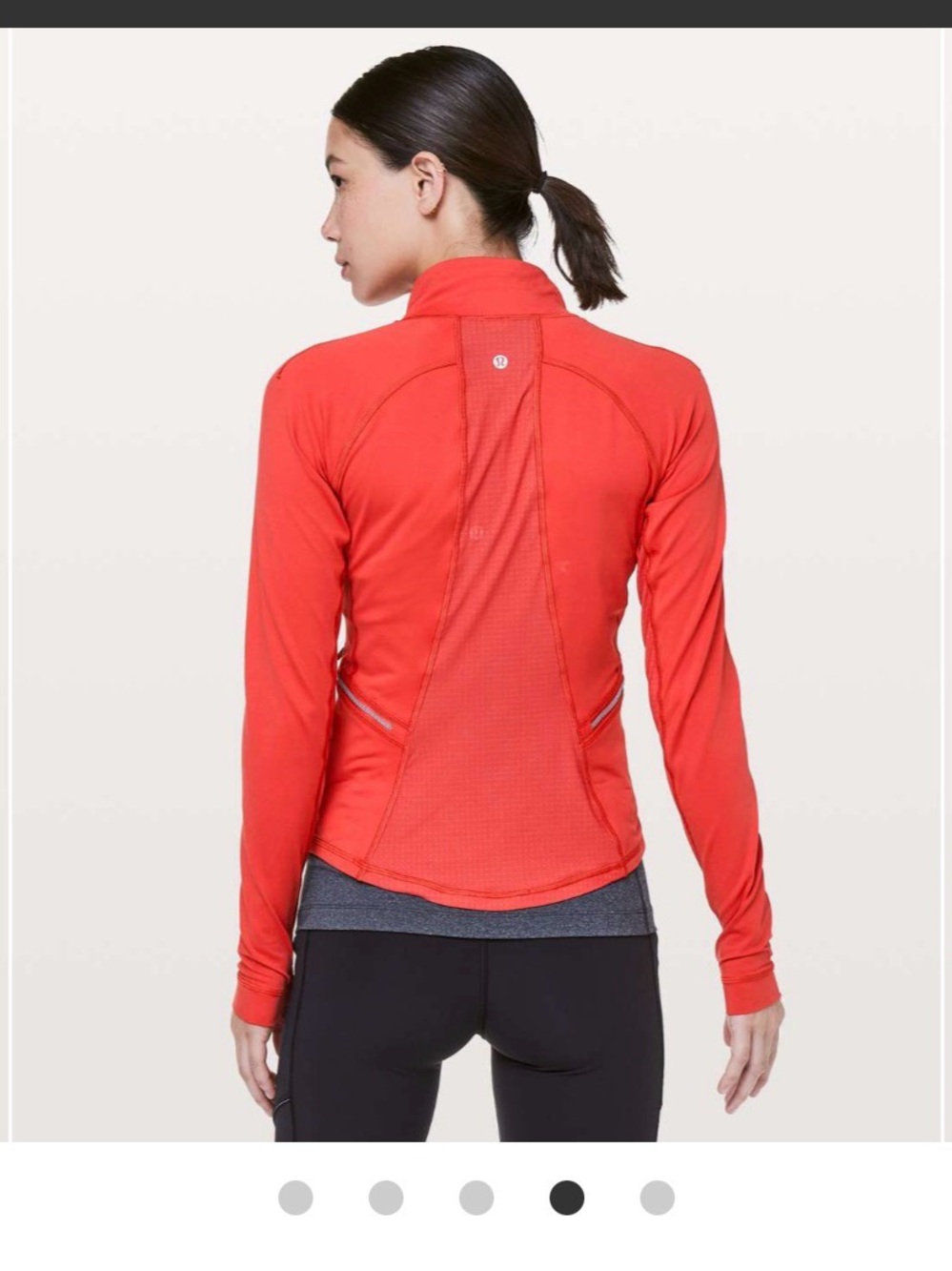 lululemon sz 10 Front of the Pack  1/2 Zip pullover long sleeve top running